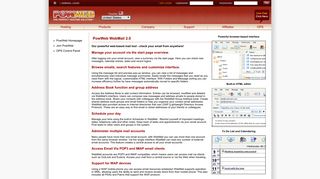Web Hosting by PowWeb - WebMail 2.0, Powerful Web-Based Email ...