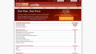 Web Hosting by PowWeb - One Plan, One Price