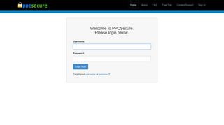 PPCSecure | Login Page