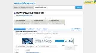 ppcworldwide.com at WI. Optum :: PPC Worldwide is now Optum