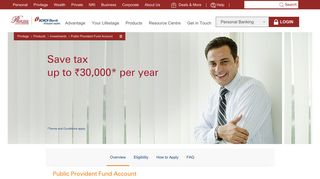 Public Provident Fund - PPF Account - Privilege Banking - ICICI Bank