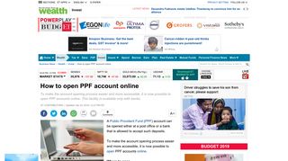PPF Account: How to open PPF account online - The Economic Times