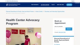 Health Center Advocacy Program | Planned Parenthood of South, East ...