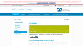eBilling - PPG Industrial Coatings