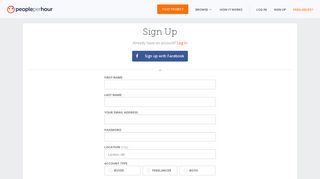 Create an account - PeoplePerHour.com