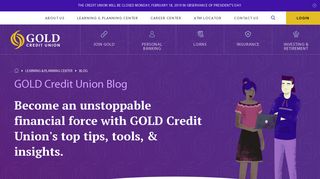 View as a webpage - GOLD Credit Union