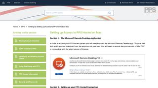 Setting up Access to PPS Hosted on Mac – PPS