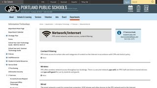 Information Technology / Network/Internet - Portland Public Schools