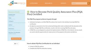 How to Become Pork Quality Assurance Plus (PQA Plus) Certified ...