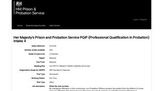 Her Majesty's Prison and Probation Service PQiP (Professional ...