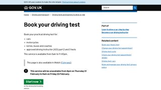 Book your driving test - GOV.UK