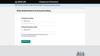 Check for earlier test dates - driverpracticaltest.direct.gov.uk