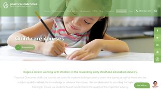 Child care courses - Practical Outcomes