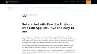 iPad EHR / EMR App | Practice Fusion