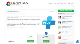 Practice Index PLUS - GP Practice Management Blog