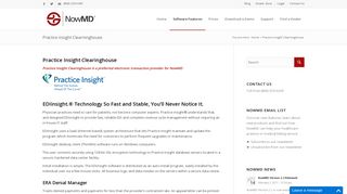 Practice Insight Clearninghouse - NowMD