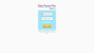 Daily Practice Plus: User Login