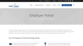 Employer Portal - Practice Velocity