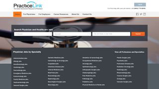 Search Physician Jobs in the PracticeLink Job Bank