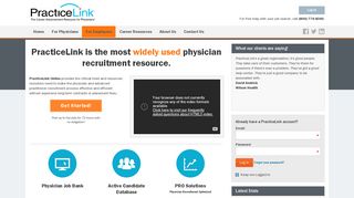 PracticeLink Tools for In-House Physician Recruiters