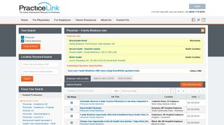 Physician — Family Medicine Jobs at PracticeLink