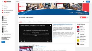 Practising Law Institute - YouTube