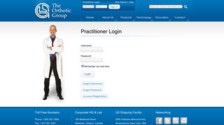 The Orthotic Group (Practitioner) – Account Login