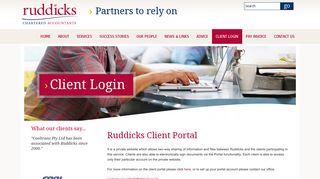 Client Login - Ruddicks