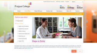 Application Information > Steps to Entry | Prague College