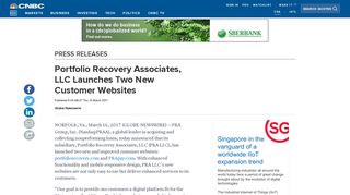 Portfolio Recovery Associates, LLC Launches Two New Customer ...
