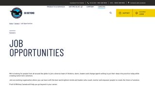 Job Opportunities - Pratt & Whitney