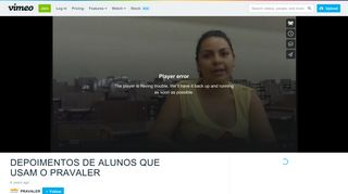 DEPOIMENTOS DE ALUNOS QUE USAM O PRAVALER on Vimeo