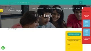 User Login - The Prayas India