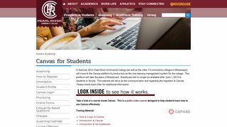 Canvas for Students | Pearl River Community College