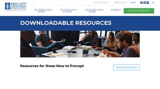 Downloadable Resources - Precept Ministries International