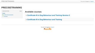 Available courses - Precise Training