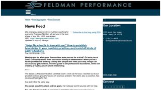 http://www.precisionnutrition.com/feed | Feldman Performance