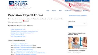 Precision Payroll Forms - Precision Payroll of America