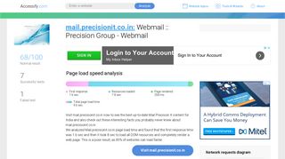 Access mail.precisionit.co.in. Webmail :: Precision Group - Webmail