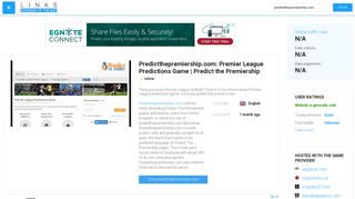 Visit Predictthepremiership.com - Premier League Predictions Game ...