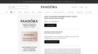 PANDORA Preferred Credit Card - PANDORA Jewelry