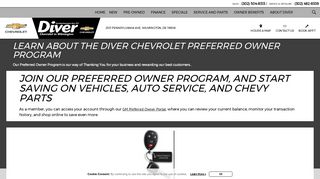 Diver Preferred Owner Program | Earn and Spend Rewards Points