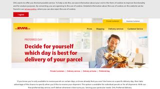 Preferred day - Receiving parcels on your preferred day | DHL