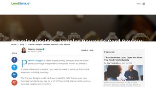 Premier Designs Jeweler Rewards Card Review - LendGenius