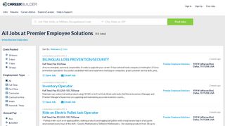 All Jobs at Premier Employee Solutions - Apply Now | CareerBuilder