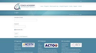 Login – Coach Academy International