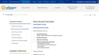 Direct Access/Time Detail - Erlanger