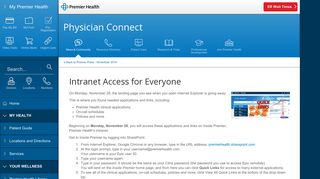 Intranet Access for Everyone | System Hospital News ... - Premier Health