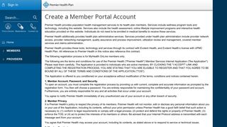 Create an Account on the Member Portal | Premier Health Plan