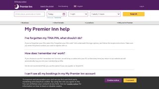 My Premier Inn help | Premier Inn